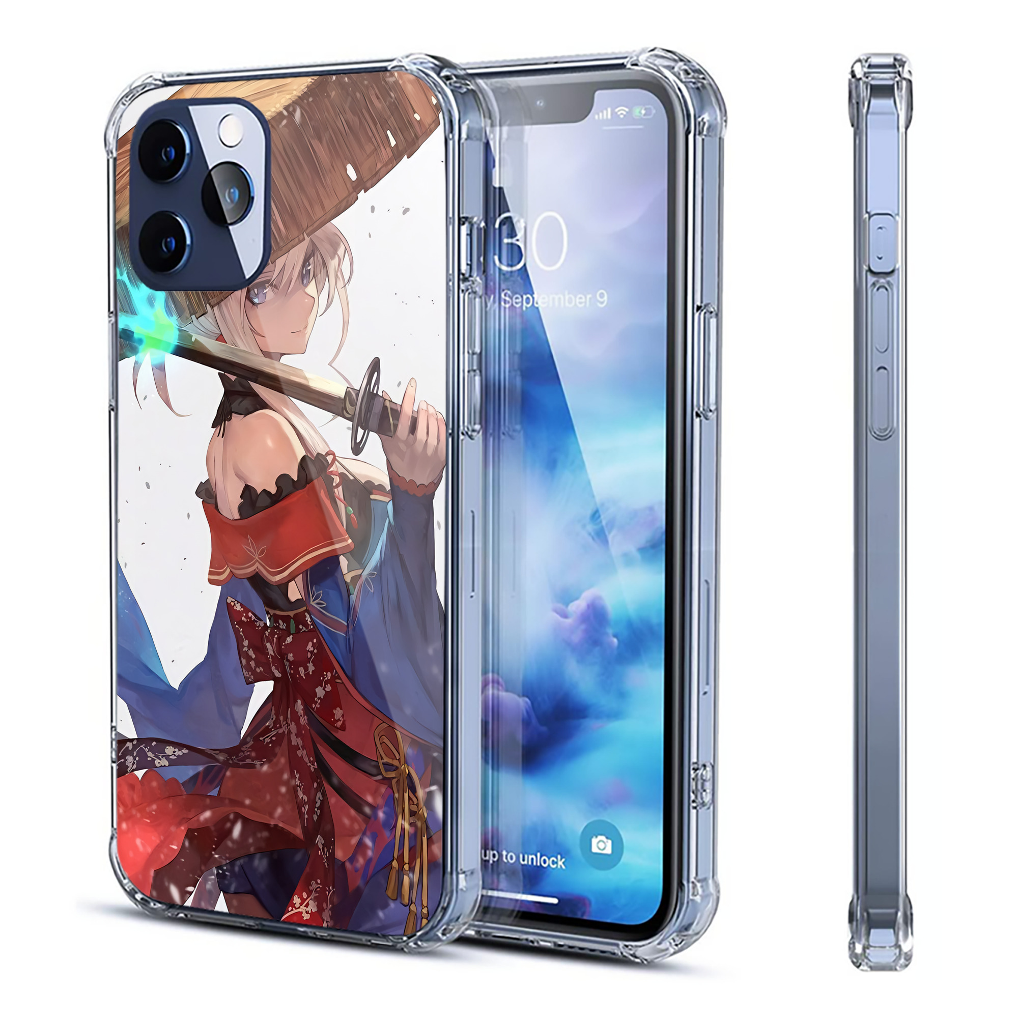 （画像用） 刀剣乱舞 Touken Ranbu 【iPhone 12シリーズ対応】透明スマホケース（クリアソフトケース）